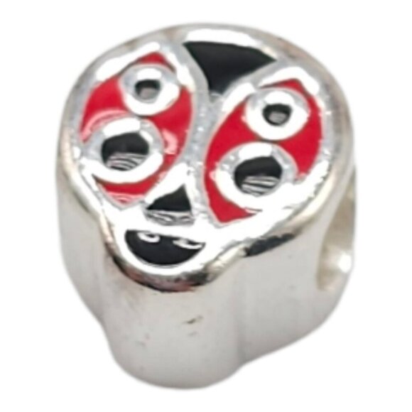 Solvar Sterling Silver Red Black Enamel Ladybug Slide Charm Kids New Old Stock - Picture 4 of 4